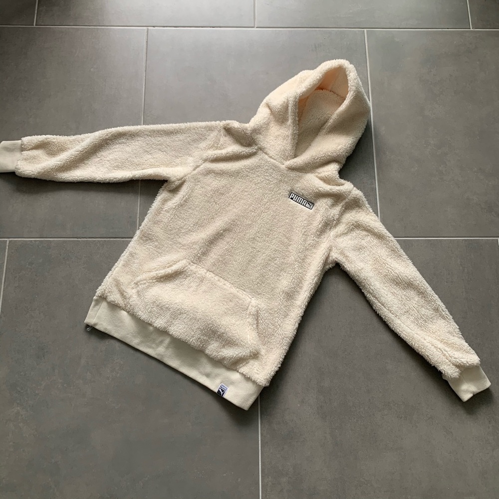 Puma teddy hoodie / cream color